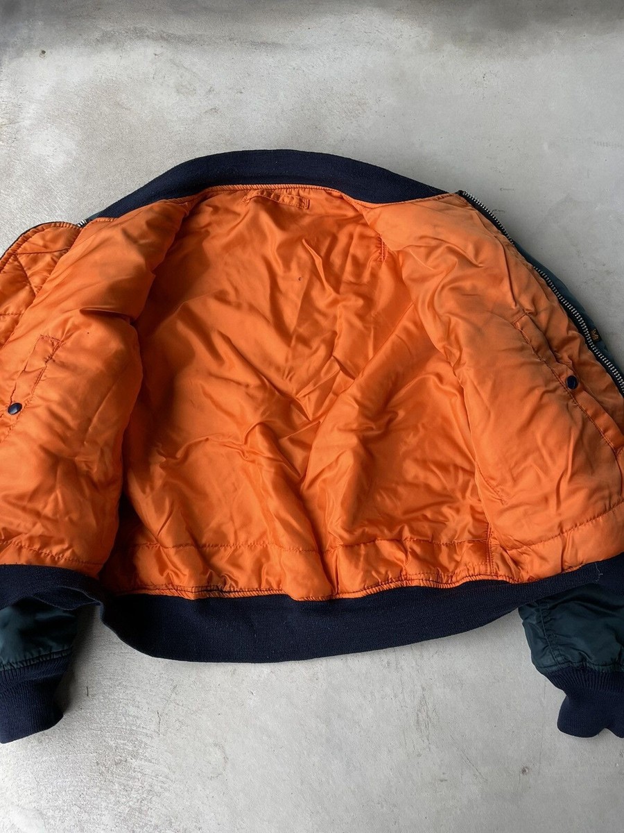 80s 90s ALPHA INDUSTRIES MA-1 USA製 L 90s Alpha Industries Ma1 Flyer Two-sided Bomber Jacket | eBay