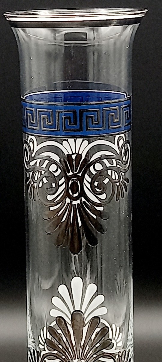 Vaso Portafiori Decorazione Argento Stefania Made in Italy Egizia *2688