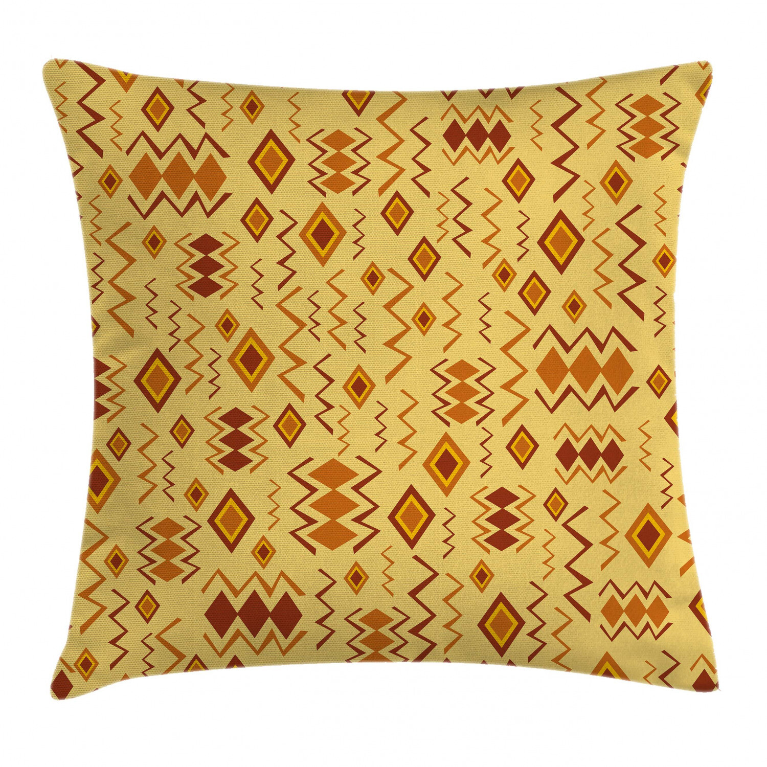African Ethnic Art Throw Pillow Cover 20 Inch Square Quirky Cushion Case