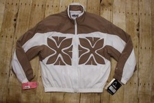 Nwt Vintage Head Sportswear Full Zip Retro Jacket Womens Xs White Brown Tennis