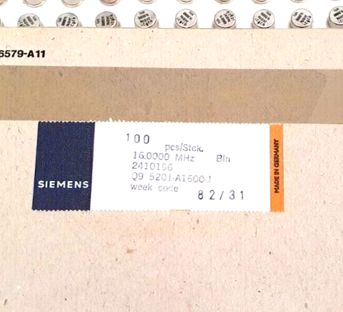 Oscylator kwarcowy Siemens & Halske typ Q95201-A1600-J, częstotliwość 16 000 MHz, NOS - Zdjęcie 4 z 4