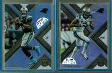 Carolina Panthers 2017 NFL Donruss Elite #15 Kelvin Benjamin plus #13 Cam Newton