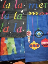 Christmas Pillow Covers 18x18  .Fourth Emotion.Set Of 4 NWT