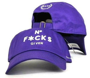 No F Cks Given Logo By Field Grade Purple With White Dad Hat Snapback Strapback Ebay