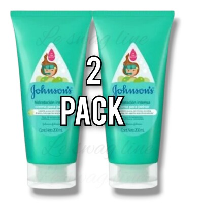 2 Pack Crema para peinar Johnson's hidratación intensa para bebes 200 ml each 