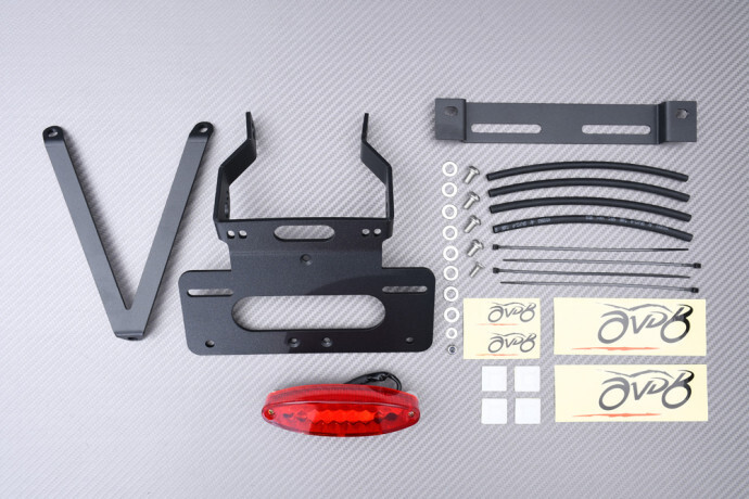 Support de plaque Husqvarna 701 Enduro alu anti-vibration avec feu stop