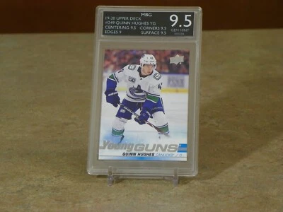 QUINN HUGHES 2019-2020 UD YG #249 MBG 9.5 - Photo 1/2