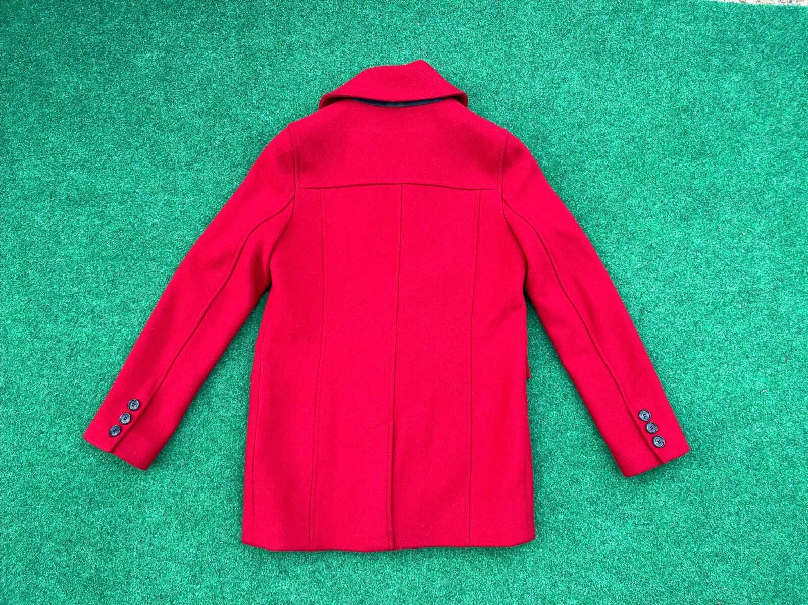 Pendleton Double Button Red Wool Coat Women's Sz 4 - image 9