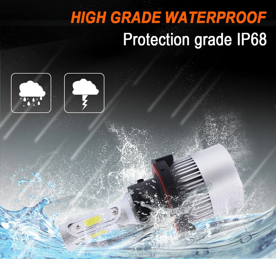 For Chevy HHR 2006-2011 - 2PC Super White LED Headlight High/Low Beam Bulbs S2 - Image 4 of 4