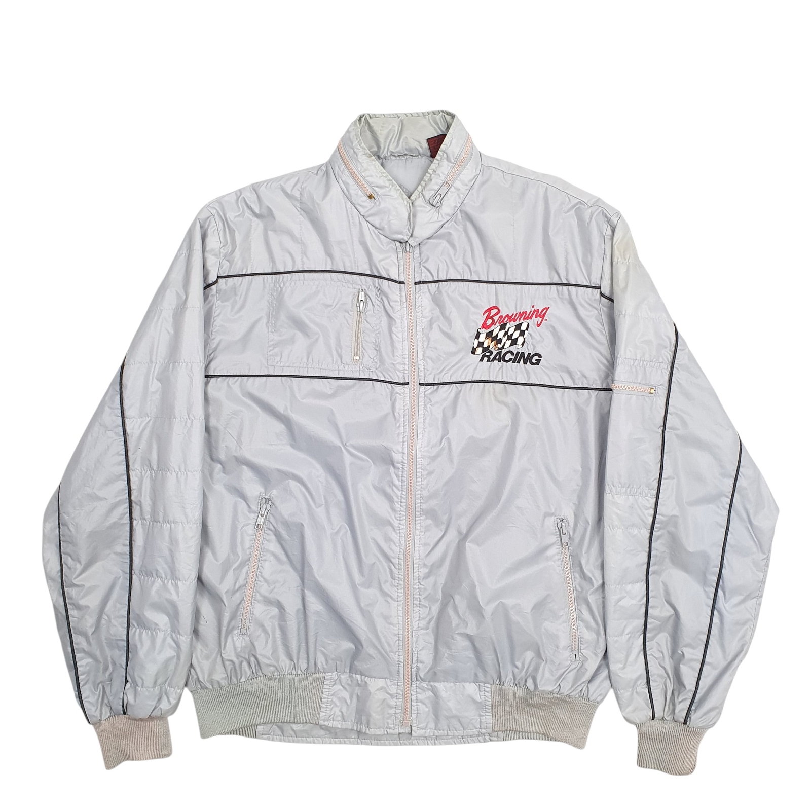 STANGE Bomber Jacket Coat Insulated Browns Racing Mens XL-image