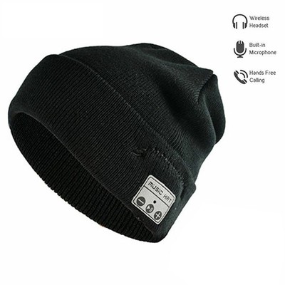 Music Beanie Hat Wireless Bluetooth Smart Cap Headset Earphone for Android iOS