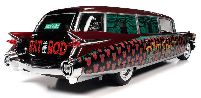 自動車 Rat Fink 1959 Cadillac Eldorado Hearse Auto World 303 Rat Fink - 1959 Cadillac Eldorado Hearse 1/18 Die