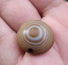 Lukmik Perla di agata tibetana occhio di capra