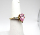 10K Yellow Gold Pink Ice Ring Size 5.75 [R323] — photo 2