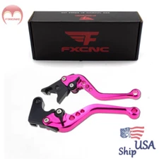 CNC Short Brake Clutch Levers For Kawasaki 2019 2020 NINJA125/Z125 Pink