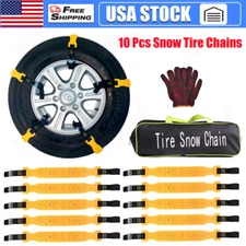 10 PCS Wheel Tire Snow Anti-skid Chains for Car Truck SUV Emergency Universal