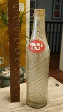 10 Oz. ACL Double Cola Soda Bottle 1960s era