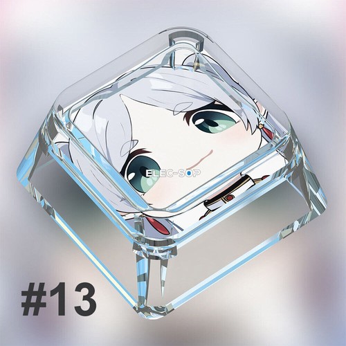 Anime Frieren Beyond Journey's End Transparent Cross Cute Keycap for MX Keyboard - Picture 25 of 33