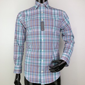 Peter-Millar-Summer-Comfort-Mens-Small-Blue-Plaid-Button-Front-Shirt-NWT
