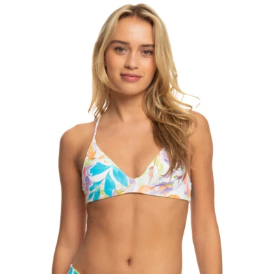 Roxy Retro Revo Wendbares Triangel Bikinioberteil - Snow White Pualani Combo