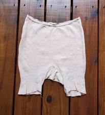 True vintage antique 1930's 30's little young girls pink knit bloomers shorts