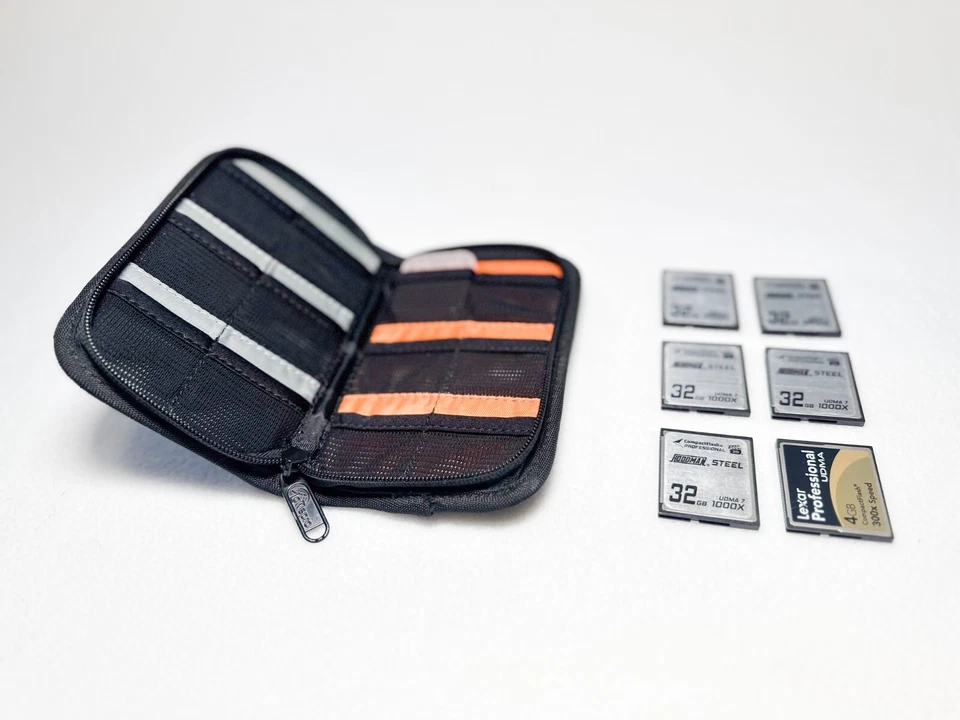 (5x) Compact Flash CF 32GB Hoodman Steel memory, 1000x, 6 cards + Lowe Pro Case - Image 3 of 4