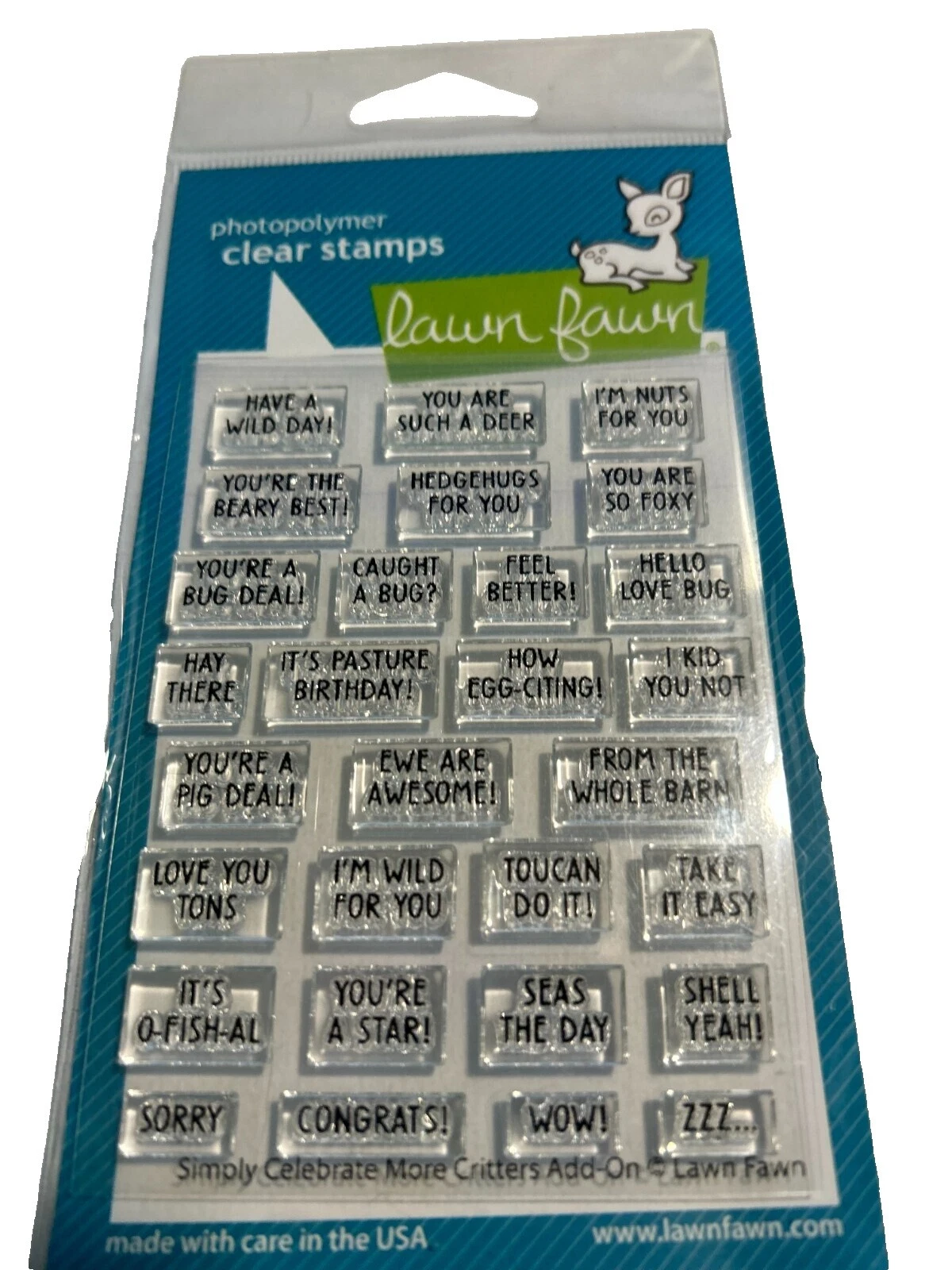 Lawn Fawn Words & Phrases Craft Stamps