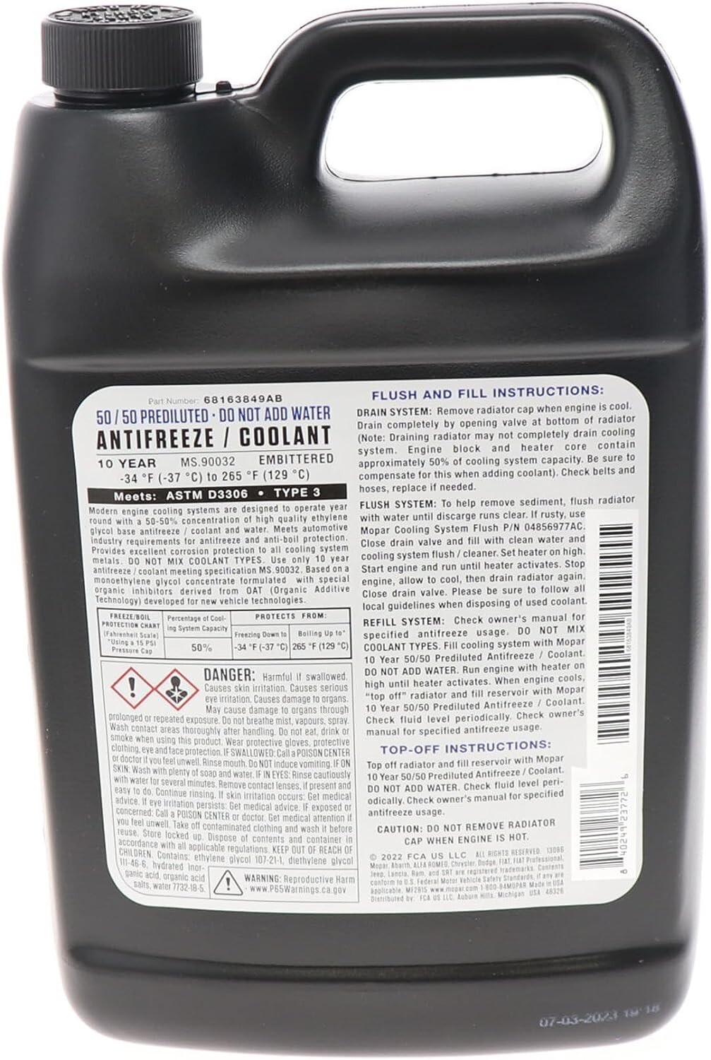 mopar-68163849ab-10-year-150-000-mile-coolant-50-50-premixed