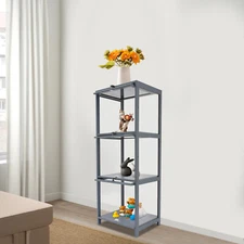 3-Tier Acrylic Display Case Figurines Toy Ornament Display Shelf 15.7*12.6*41.7"