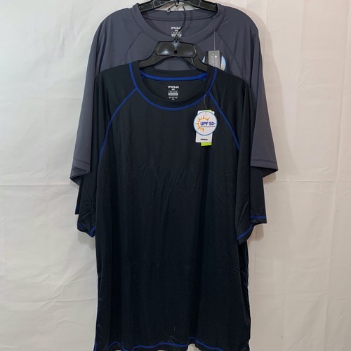 TSLA Herren Neu mit Etikett Rashguard UPF 50+ Kurzarm lockere Passform 2er-Pack Hemden 3XL oder XS - Bild 9 von 14