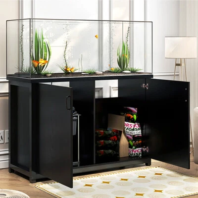 TC-HOMENY 55-75Gallon Aquarium Stand Cabinet Fish Tank Stand w/Charging Station