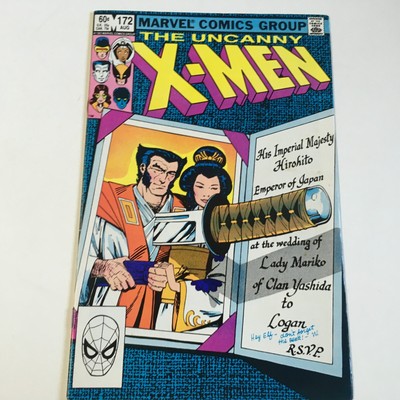 Uncanny X-Men #172 Marvel Comics VF/NM 1983 Wedding of Wolverine and Mariko