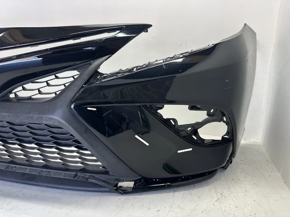Front Bumper Cover Black 2018-2020 Toyota Camry Sport SE 52119-06E20 OEM - Image 3 of 4