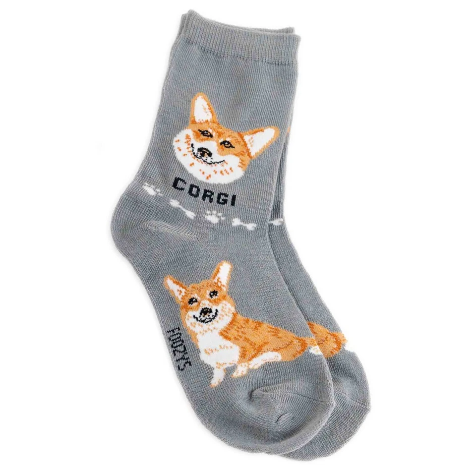 Lindos calcetines Corgi Pembroke perro galés dux moneda cripto Foozys cachorro leal 2 pares Foto 3 de 4