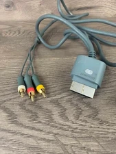 Official Microsoft Xbox 360 Audio Video RGB AV Component HD Cable Cord -Untested