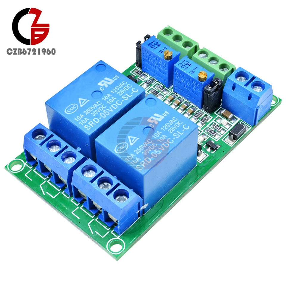 DC 5/12/24V LM393 Comparator 1/2/4Channel Voltage Comparator Module Relay Switch - Image 3 of 4