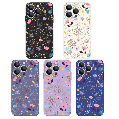 FLOWERS For iPhone 16 15 14 Pro Max 13 12 11 ShockProof Silicone Slim Case Cover - Picture 4 of 19