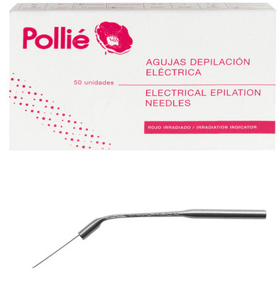 50 Agujas Inclinada Depilacion Electrica inoxidaBle Pollie