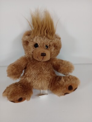 Hit Wear Promotional Best With Spikey Hair Brown 7 Inch Plush Stuffed Animal