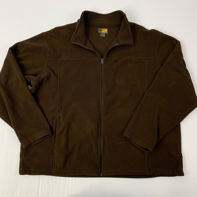 Bass Pro Shops Mens Size XXL Brown Full Zip Fleece Jacket eBay