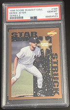 1996 Score Series 2 Dugout Collection #109 Derek Jeter Yankees PSA 10 Gem Mint