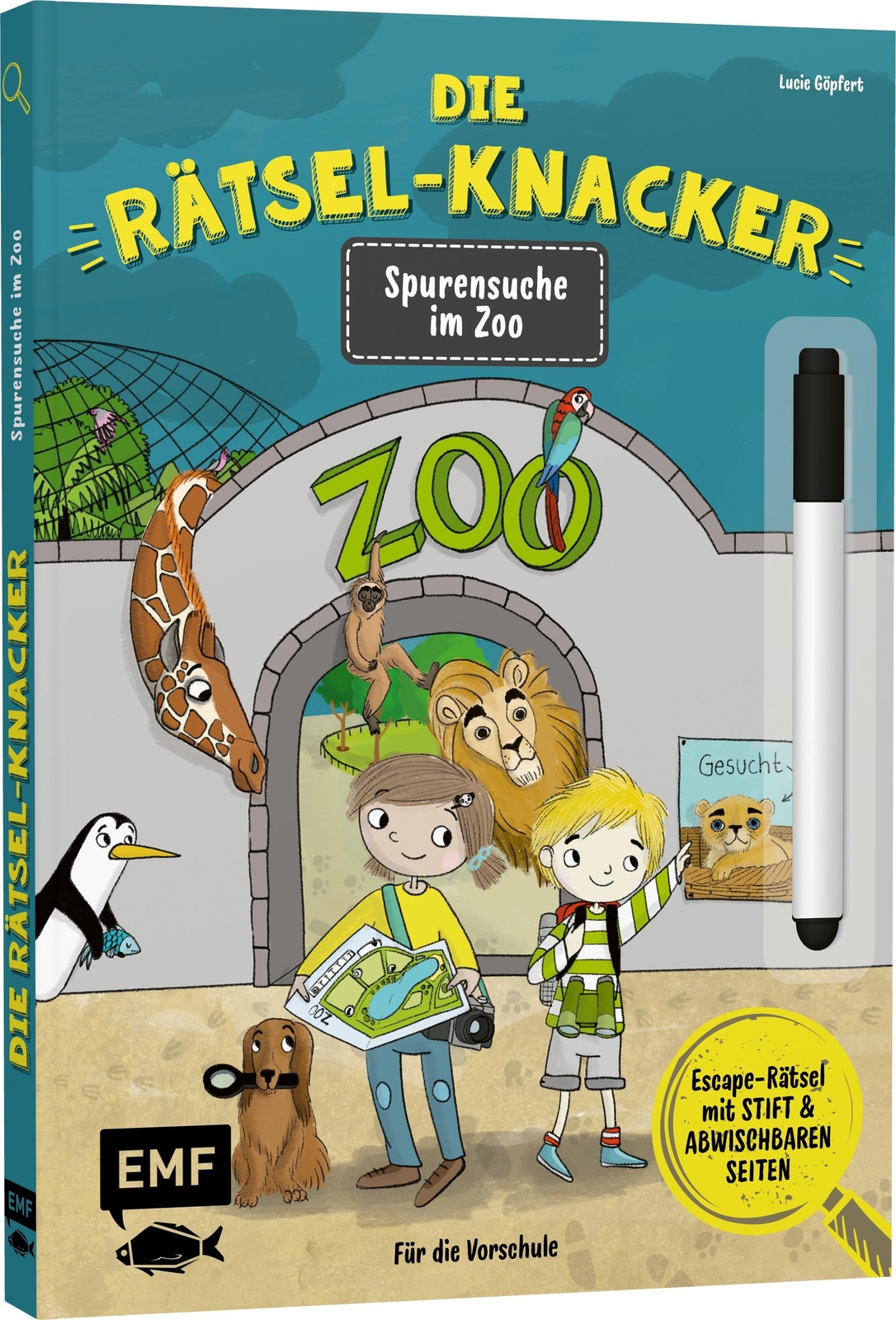Die Rätsel-knacker - Spurensuche Zoo (buch Mit Abwischbarem Stift),