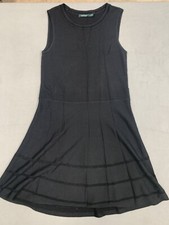 Lauren Ralph Dress Women's Size XL Midi Scoop Neck Sleeveless Black Casual
