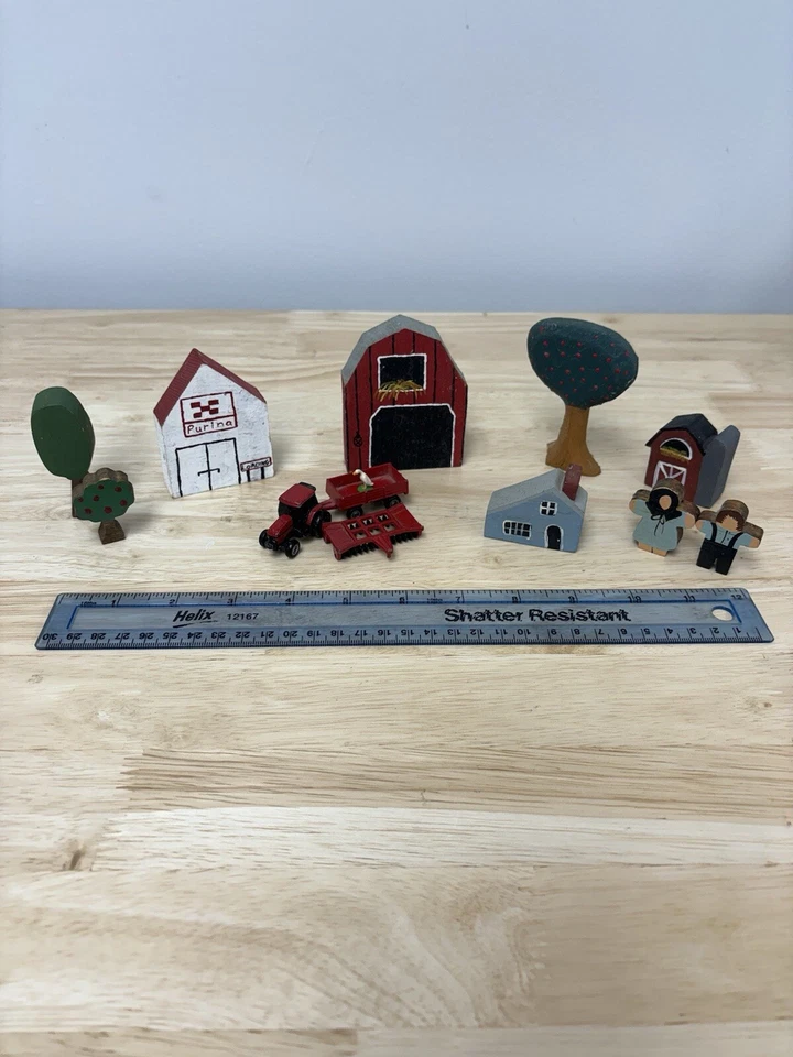 Tienda de alimentación y granja Purina con equipo de granja ERTL de colección con personas/pato Foto 2 de 4