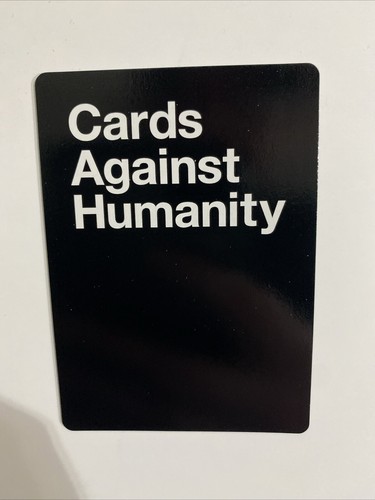 Black Blank Custom Card - Expansion #6 - Cards Against Humanity Card Game - Picture 2 of 2