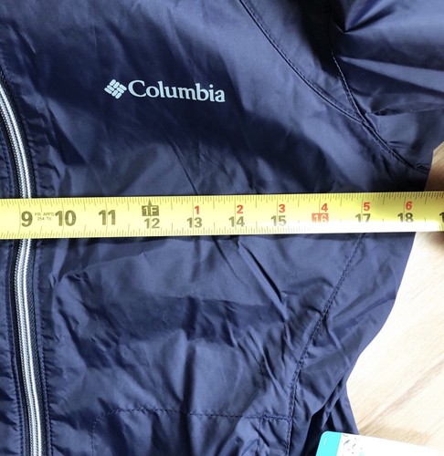 COLUMBIA Women's Switchback III Rain Jacket Lightweight Waterproof Navy XS/TP - Picture 15 of 16