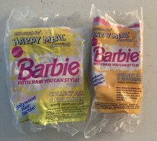 1992 Set Of 2 Barbie McDonald  s Happy Meal Toys Sealed
