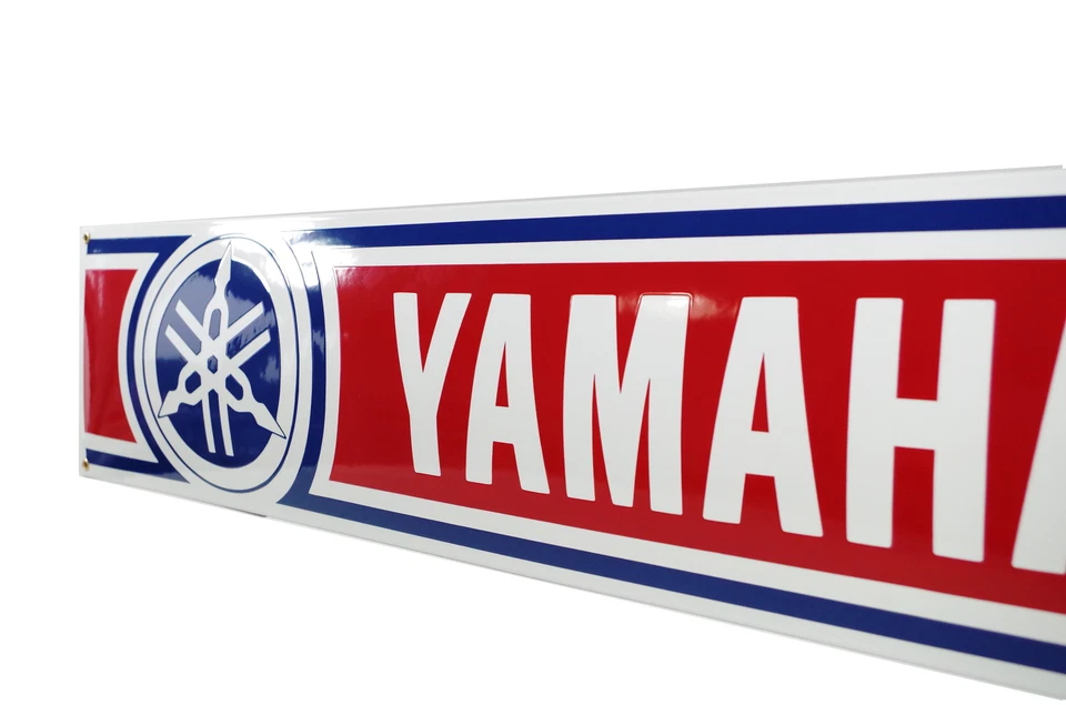 Enamel plaque YAMAHA 20x80 cm LOGO collectable sign motorcycle metal emblem - Image 2 of 3