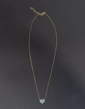 Girls Gold 925 Over Sterling Silver Diamond Necklace  10681