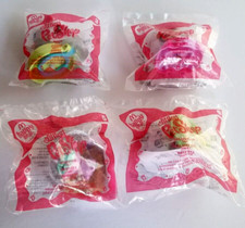4 McDonalds Toys Littlest Pet Shop YR 2008 Swan Chimpanzee Hamster Dalmatian